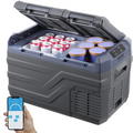 VEVOR 25L Portable Car Refrigerator Freezer | Dual Zone, Bluetooth App Control, -20°C to 20°C | 12V/24V/110-240V