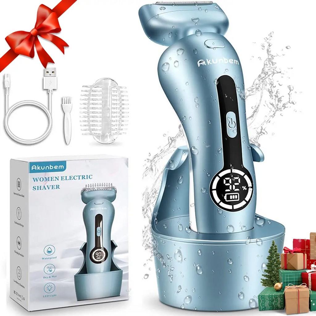 3-in-1 Electric Shaver for Women | IPX7 Waterproof, LED Display, Wet & Dry Razor for Bikini, Legs & Underarms