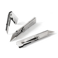 Quick-Change Folding Pocket Utility Knife | Belt Clip, Stainless Steel, Accepts All Standard Blades
