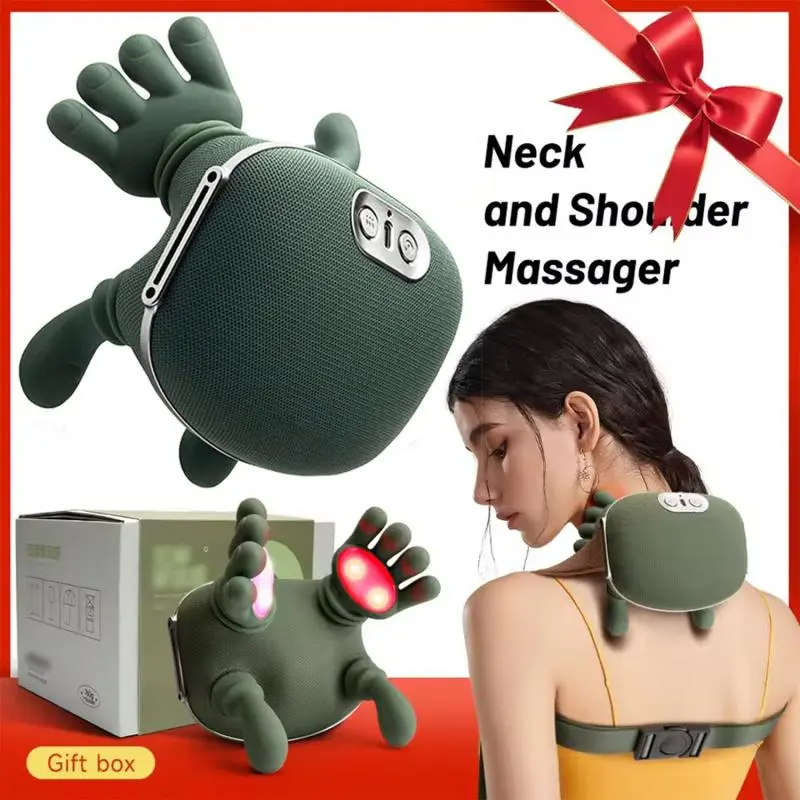 3D Kneading Neck & Shoulder Massager with Heat | Wireless, Portable, Deep Tissue Pain Relief