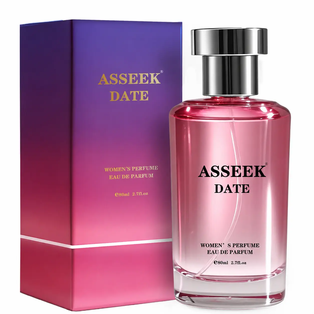 ASSEEK DATE Eau de Parfum | Long-Lasting Caramel Vanilla Gourmand Fragrance, 80ml (2.7 fl oz)