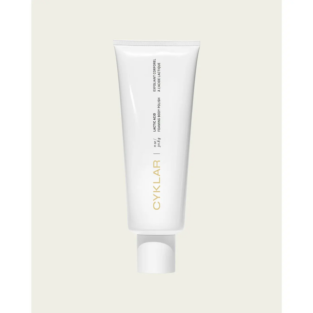 CYKLAR Lactic Acid Foaming Body Polish | Dual-Action Exfoliant for Smoother, Brighter Skin | 11oz