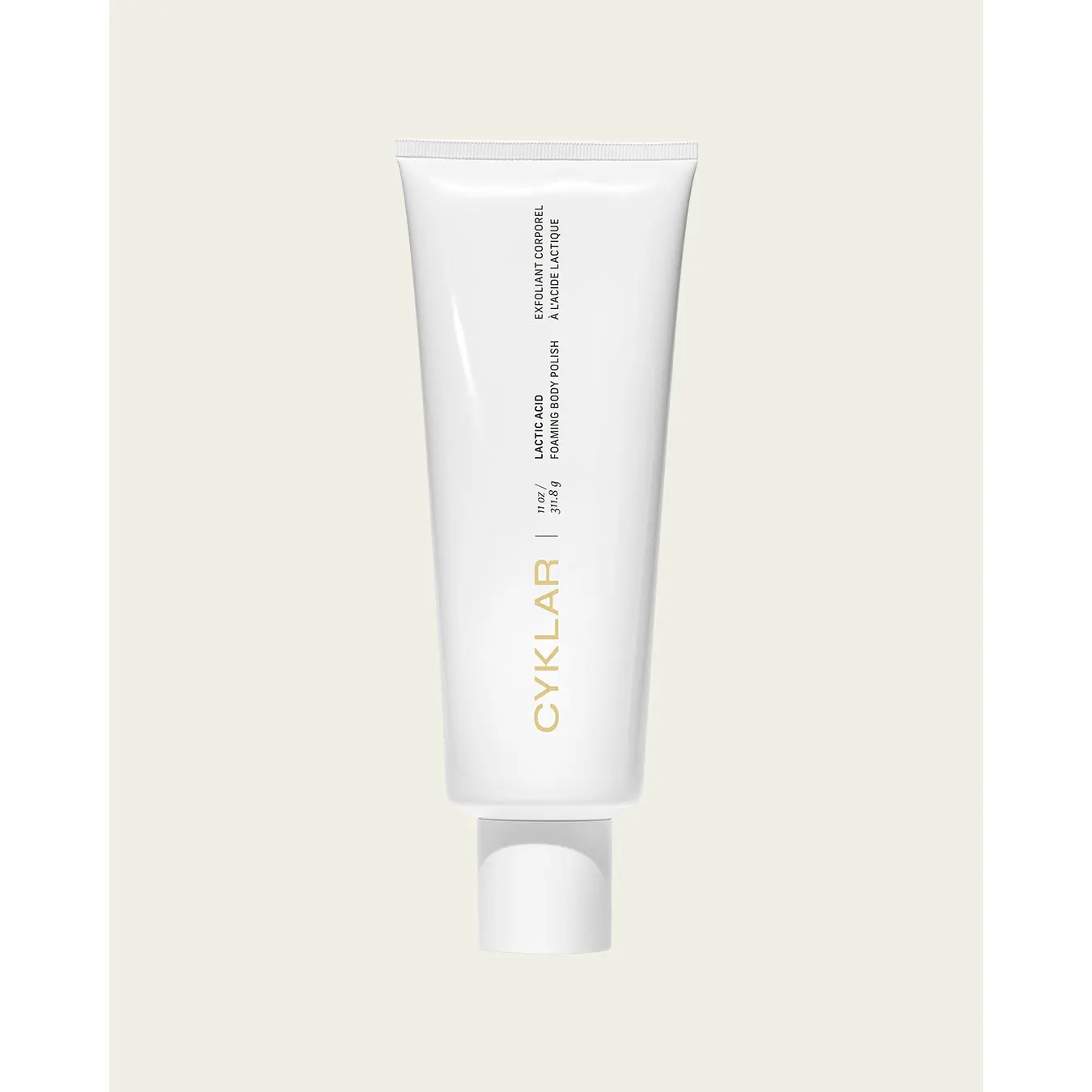 CYKLAR Lactic Acid Foaming Body Polish | Dual-Action Exfoliant for Smoother, Brighter Skin | 11oz