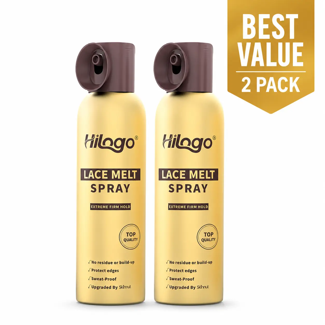 Hilogo Lace Melting Spray | Strong Hold, Waterproof & Natural Hairline | 180ml Upgraded Formula
