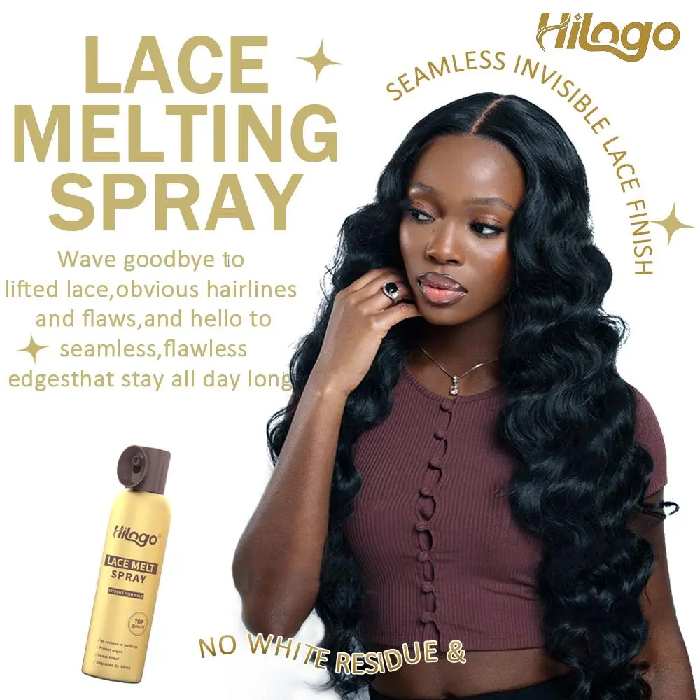 Hilogo Lace Melting Spray | Strong Hold, Waterproof & Natural Hairline | 180ml Upgraded Formula