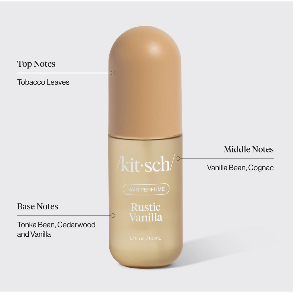 Kitsch Rustic Vanilla Hair Perfume | Odor-Eliminating, Vegan & Clean Formula | 50ml