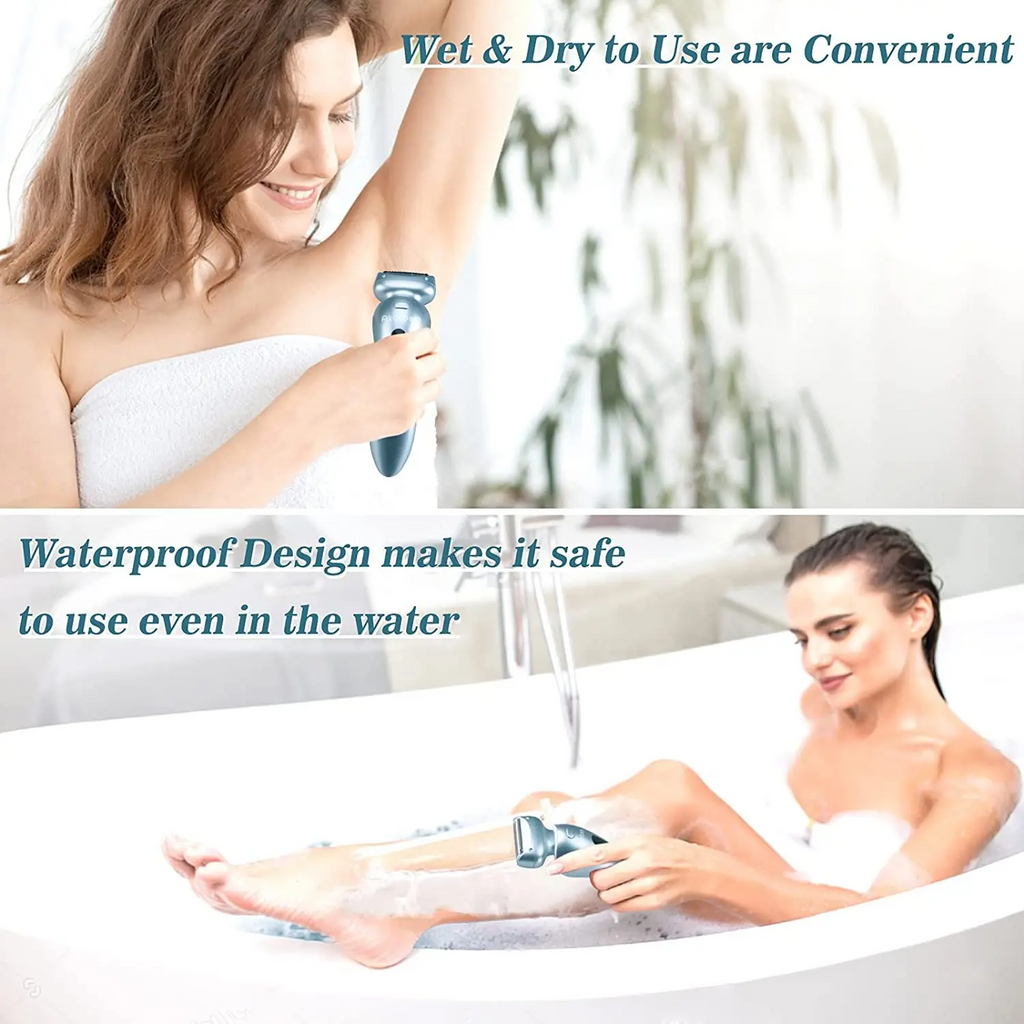 3-in-1 Electric Shaver for Women | IPX7 Waterproof, LED Display, Wet & Dry Razor for Bikini, Legs & Underarms