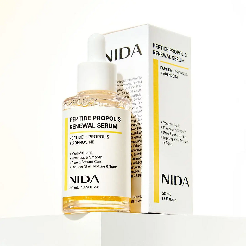 NIDA Serum | Peptide-Propolis & CICA-Hyaluronic Acid | Anti-Wrinkle & Deep Hydration