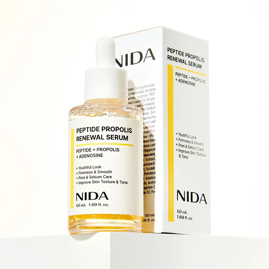 NIDA Serum | Peptide-Propolis & CICA-Hyaluronic Acid | Anti-Wrinkle & Deep Hydration