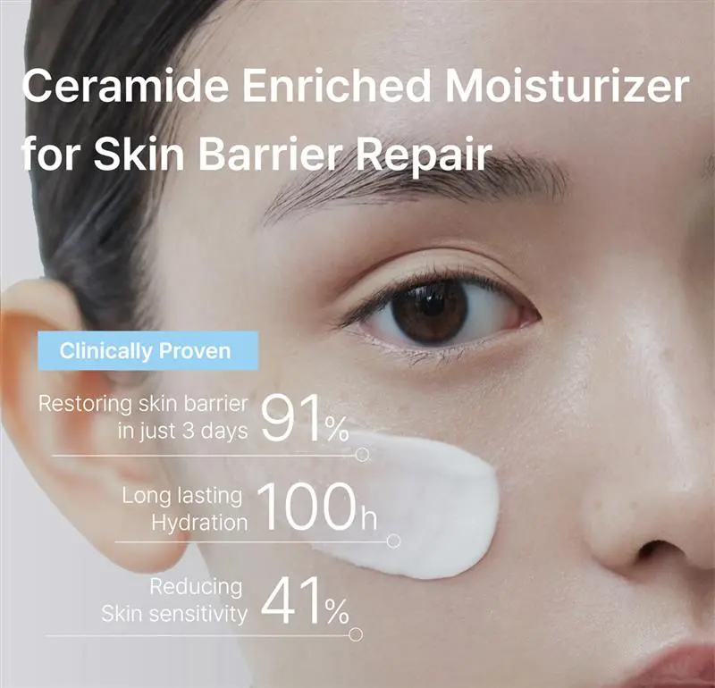 ILLIYOON Ceramide Ato Concentrate Cream | 100H Hydration, Plant-Sourced Ceramides | Vegan & Fragrance-Free