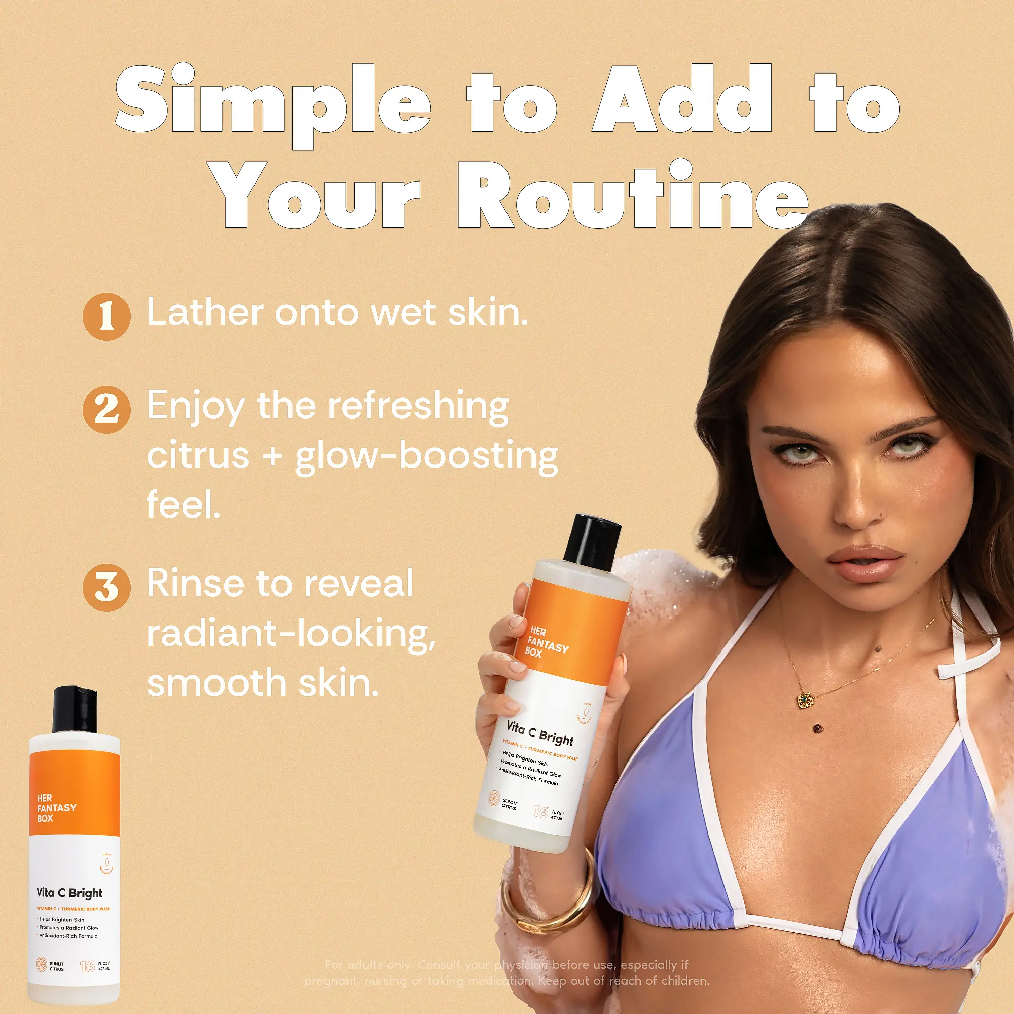 Vita C Bright Body Wash | Vitamin C & Turmeric for Radiant Glowing Skin