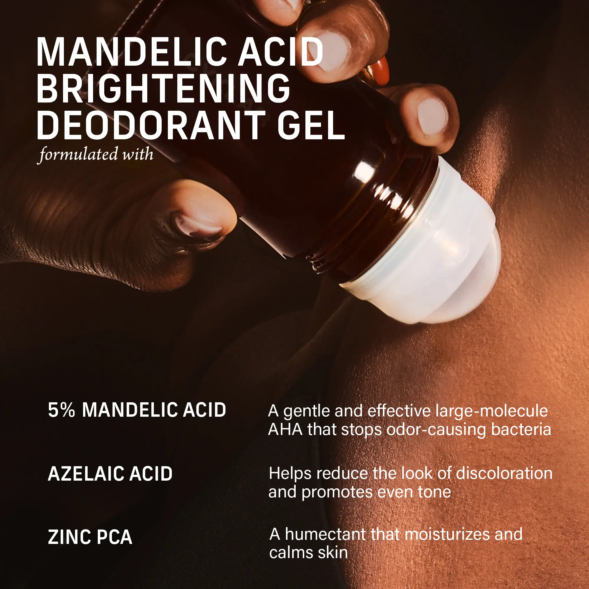 CYKLAR Sacred Santal Mandelic Acid Deodorant Gel | 48H Odor Protection, Brightening & Ingrown Prevention | 50ml