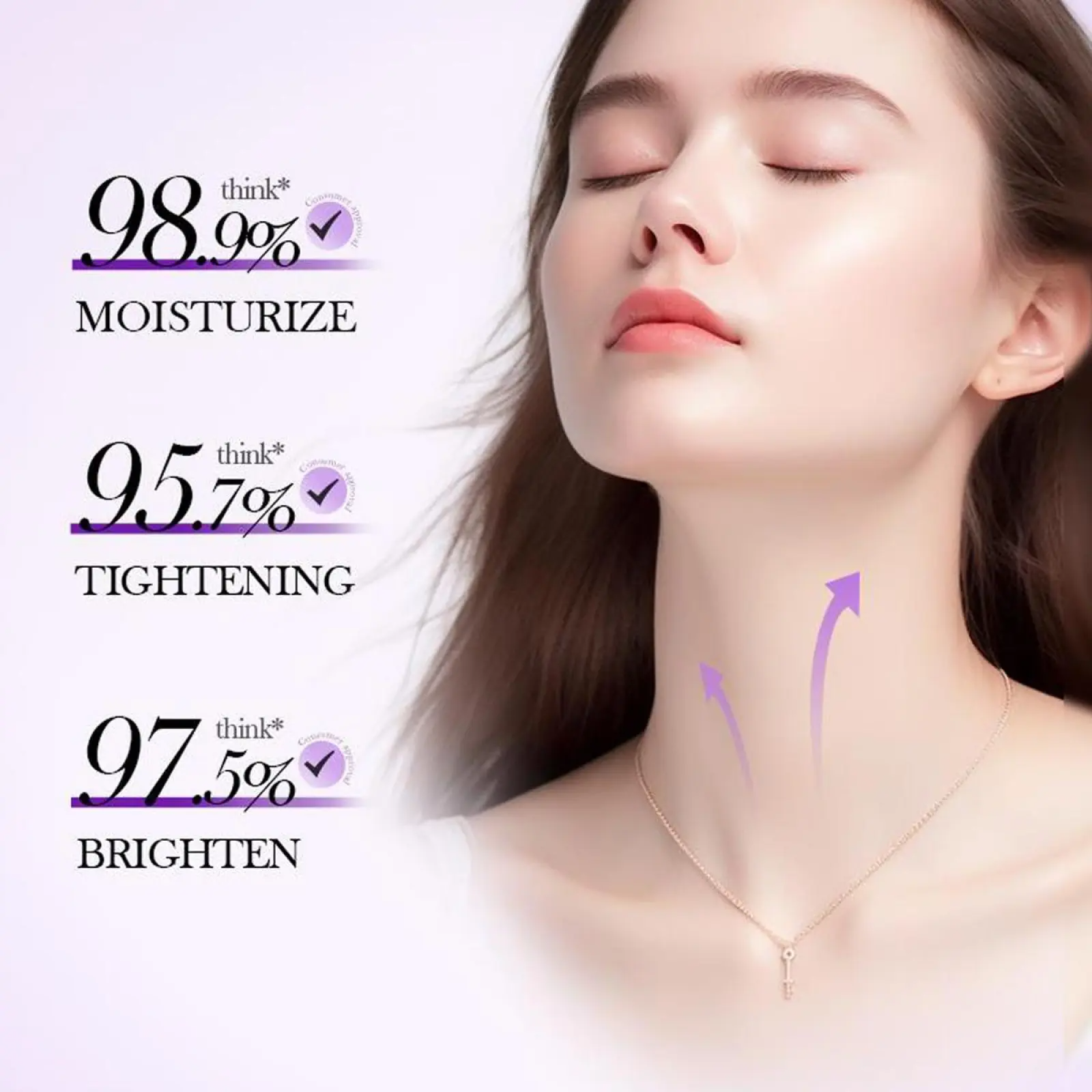 5-Roller Neck Firming Cream | Collagen, Hyaluronic Acid & Vitamin C+E | Anti-Wrinkle & Lifting