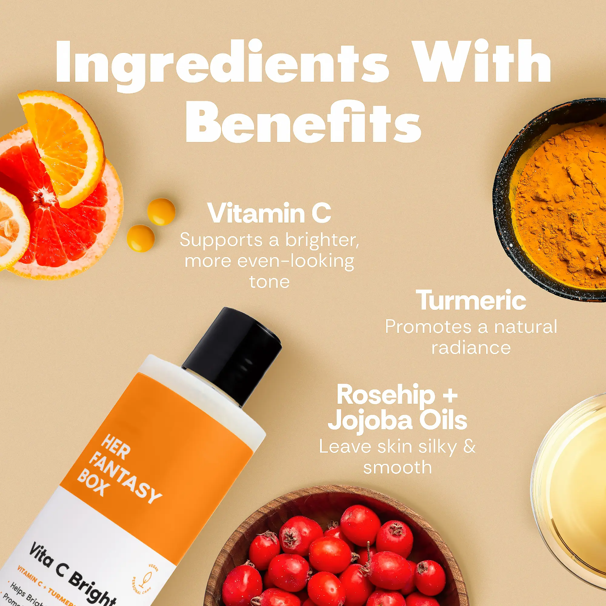 Vita C Bright Body Wash | Vitamin C & Turmeric for Radiant Glowing Skin