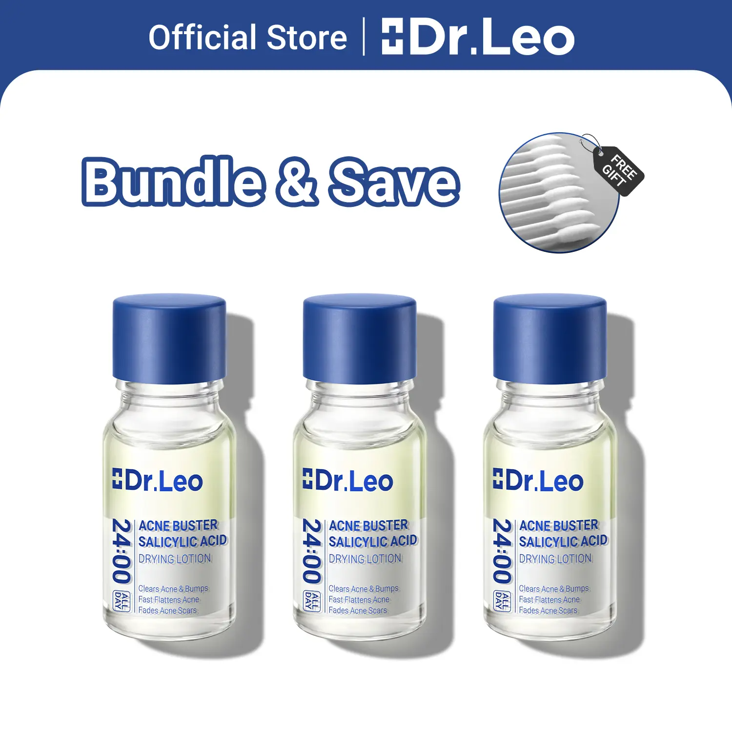 Dr.Leo Drying Lotion | Salicylic Acid & Niacinamide Blemish Spot Treatment for Acne-Prone Skin