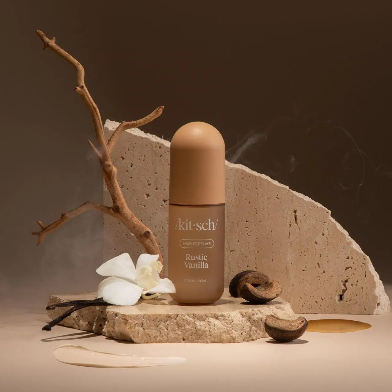 Kitsch Rustic Vanilla Hair Perfume | Odor-Eliminating, Vegan & Clean Formula | 50ml