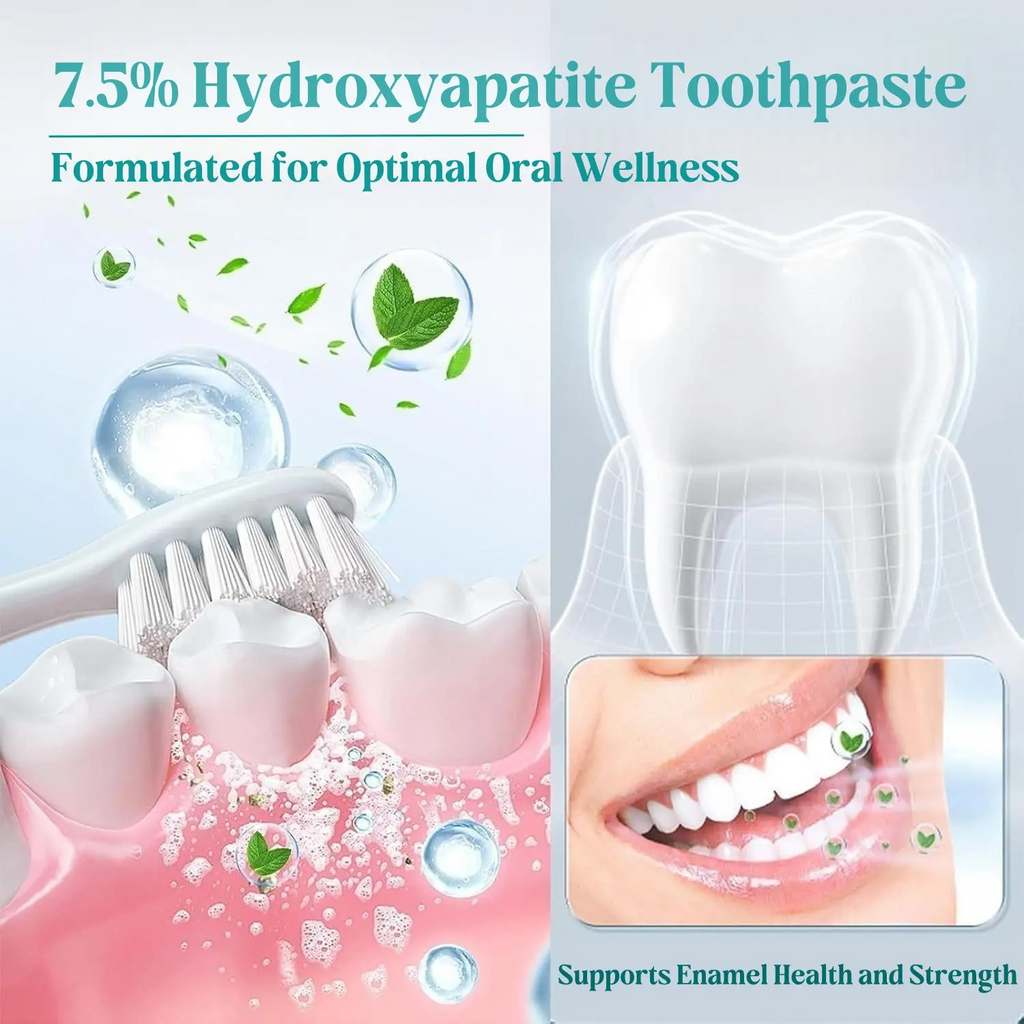 Hydroxyapatite Toothpaste | Enamel Repair & Teeth Whitening | Fluoride-Free, Sensitive Teeth | 4.23oz