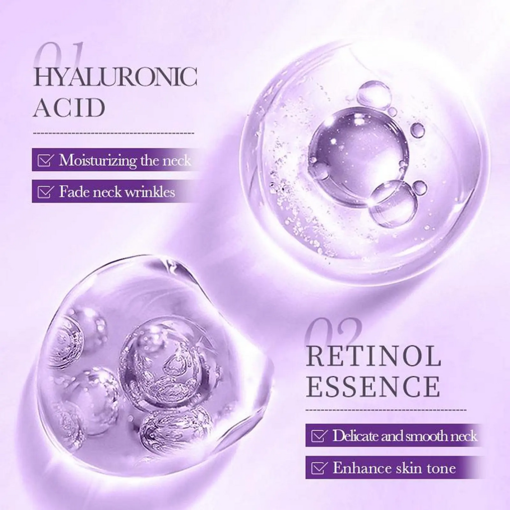 5-Roller Neck Firming Cream | Collagen, Hyaluronic Acid & Vitamin C+E | Anti-Wrinkle & Lifting