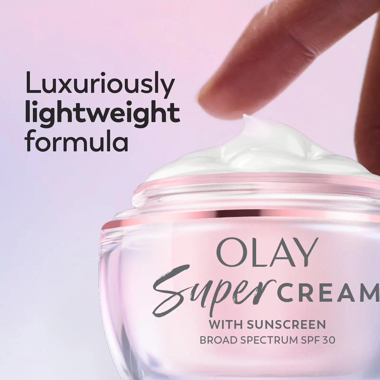 Olay Super Cream SPF 30 Face Moisturizer – 5-in-1 Lightweight Daily Sunscreen Cream