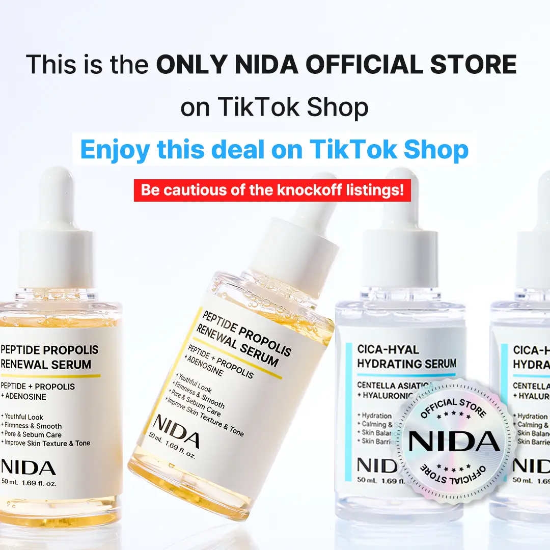 NIDA Serum | Peptide-Propolis & CICA-Hyaluronic Acid | Anti-Wrinkle & Deep Hydration