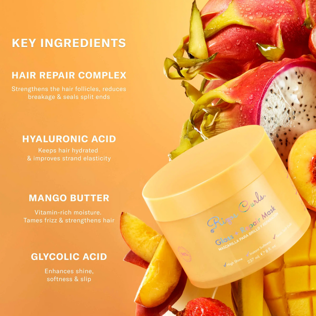 Gloss + Repair Mask | Silicone-Free Hair Treatment for Frizz Control & Shine