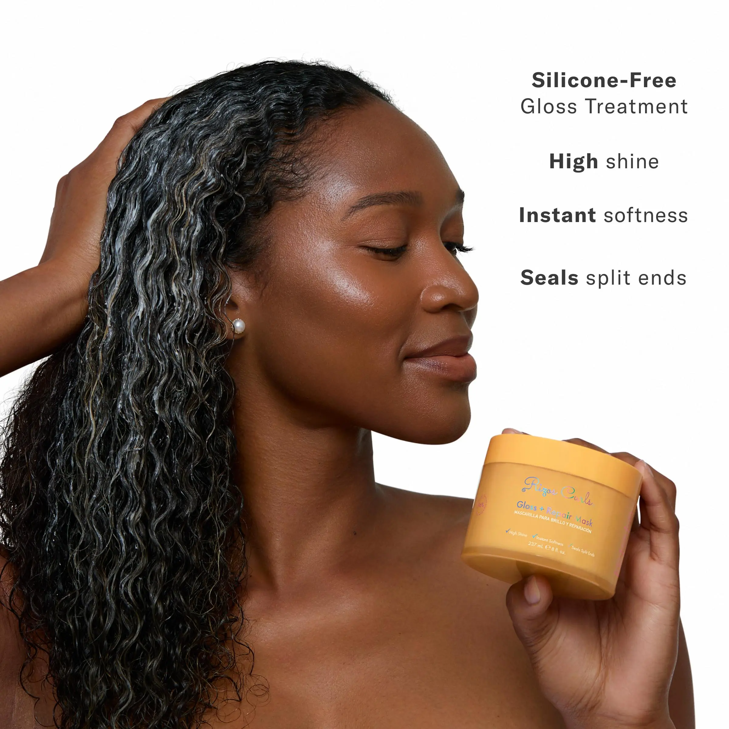 Gloss + Repair Mask | Silicone-Free Hair Treatment for Frizz Control & Shine