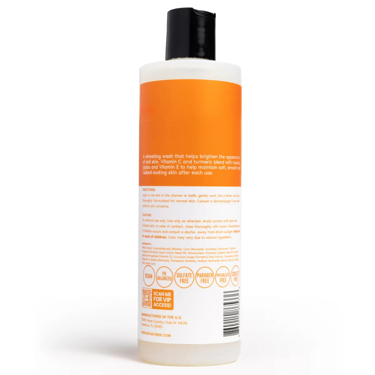 Vita C Bright Body Wash | Vitamin C & Turmeric for Radiant Glowing Skin