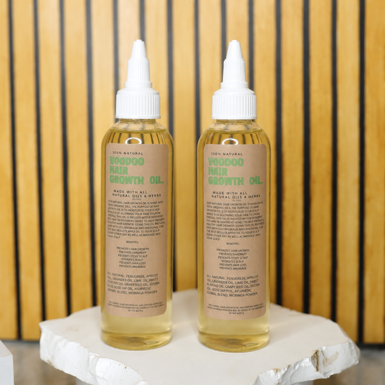 Voodoo Hair Growth Oil | 100% Natural Herbal Rosemary & Lemongrass Scalp Oil (4 oz)
