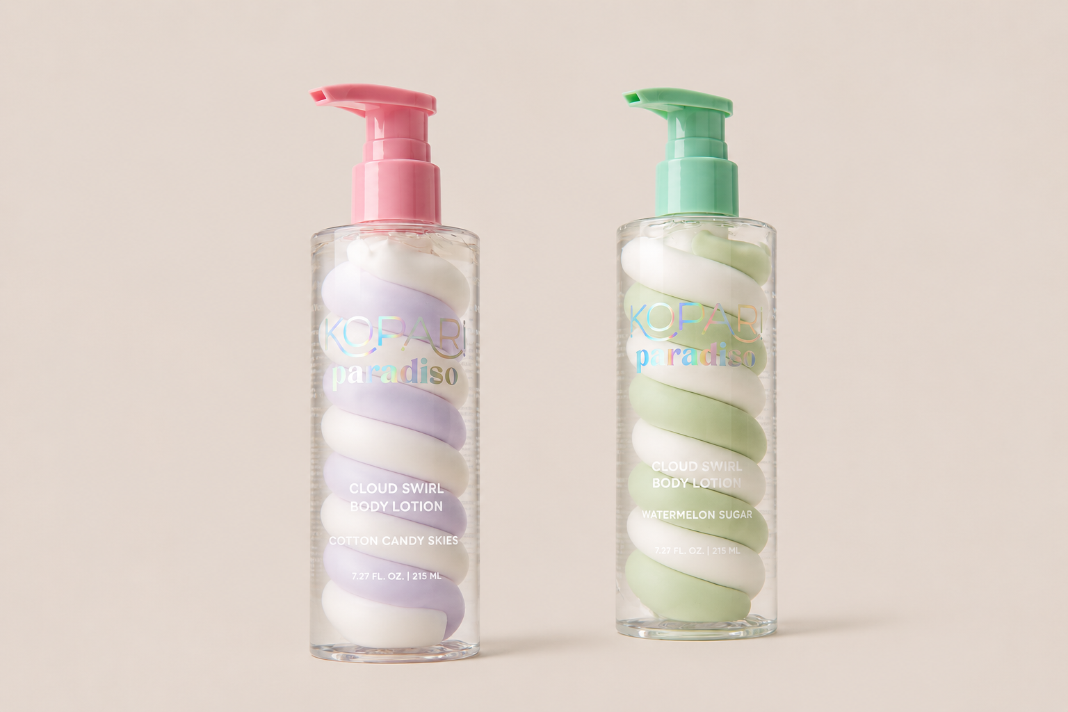 Kopari Paradiso Cloud Swirl Body Lotion | Instant Moisture, Fast-Absorbing | 3 Fragrance Duos