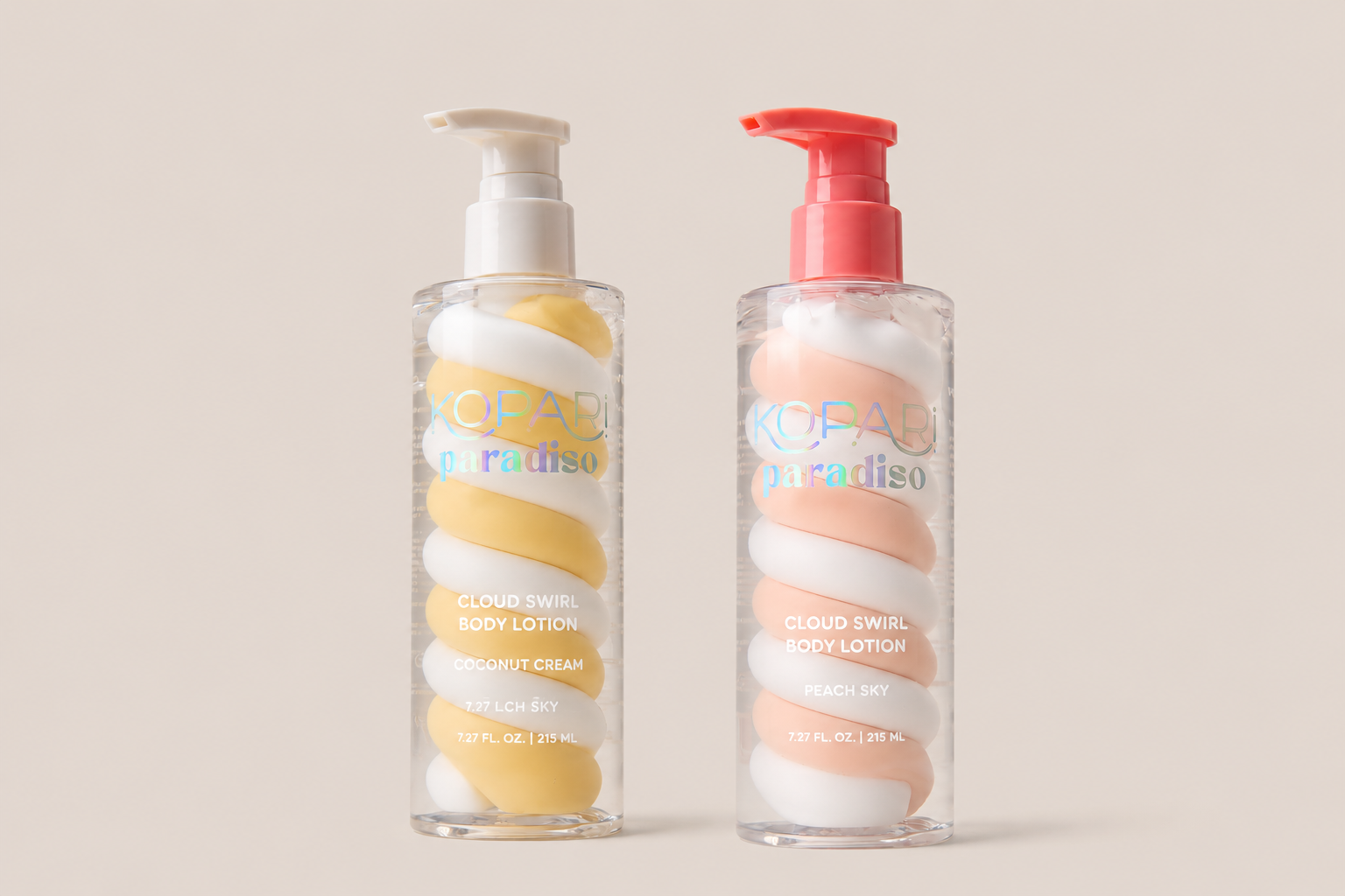 Kopari Paradiso Cloud Swirl Body Lotion | Instant Moisture, Fast-Absorbing | 3 Fragrance Duos