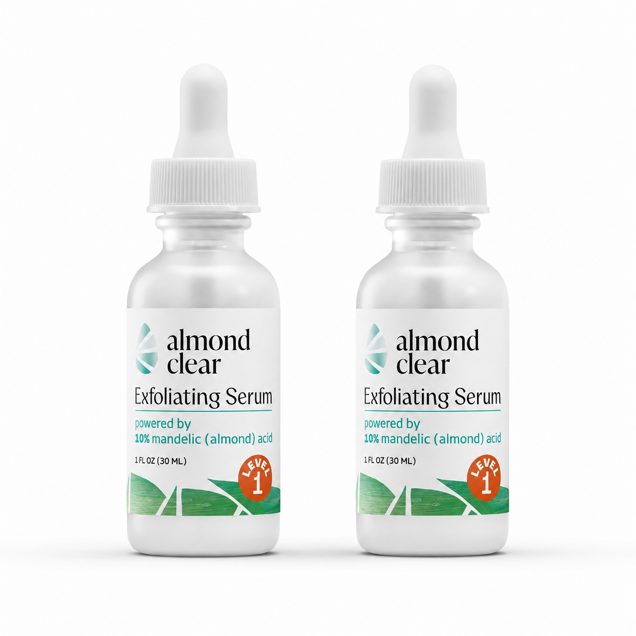 Almond Clear Level 1 Exfoliating Serum | 10% Mandelic Acid for Acne, Dark Spots & Sensitive Skin | 30ml