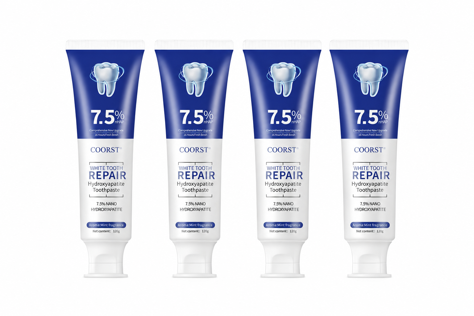 Hydroxyapatite Toothpaste | Enamel Repair & Teeth Whitening | Fluoride-Free, Sensitive Teeth | 4.23oz