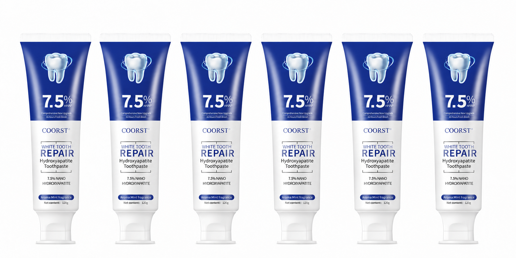 Hydroxyapatite Toothpaste | Enamel Repair & Teeth Whitening | Fluoride-Free, Sensitive Teeth | 4.23oz