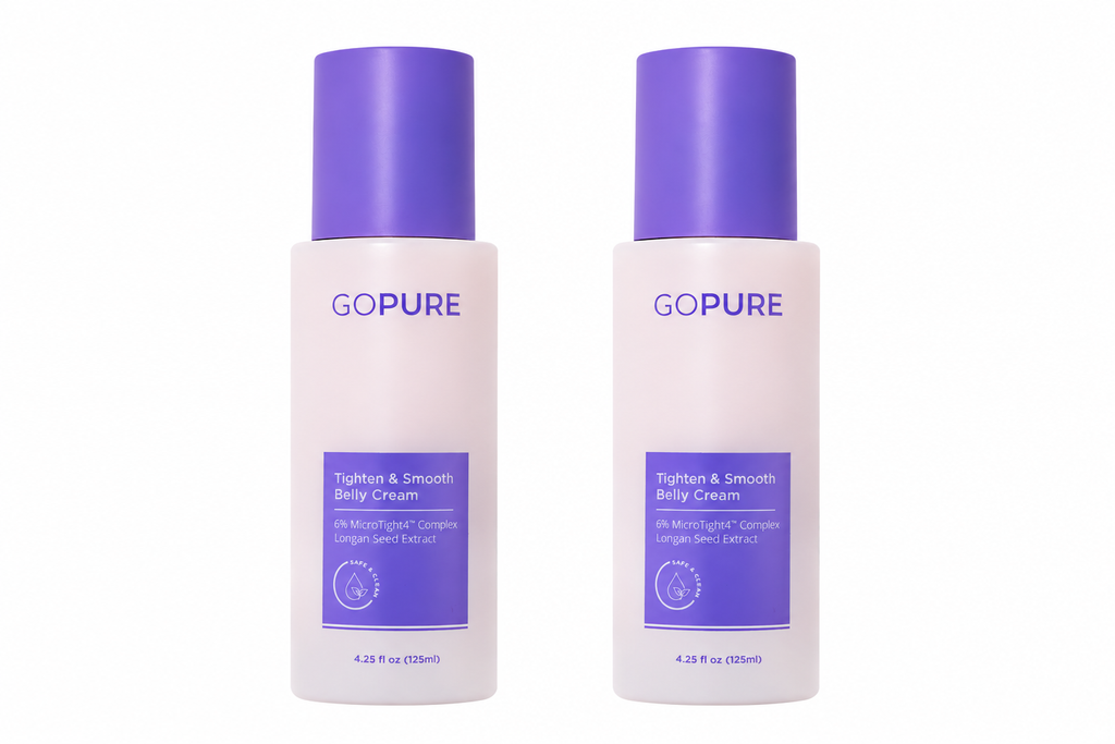 GOPURE Tighten & Smooth Belly Firming Cream | 6% MicroTight4 Complex | Stretch Marks & Loose Skin | 125ml