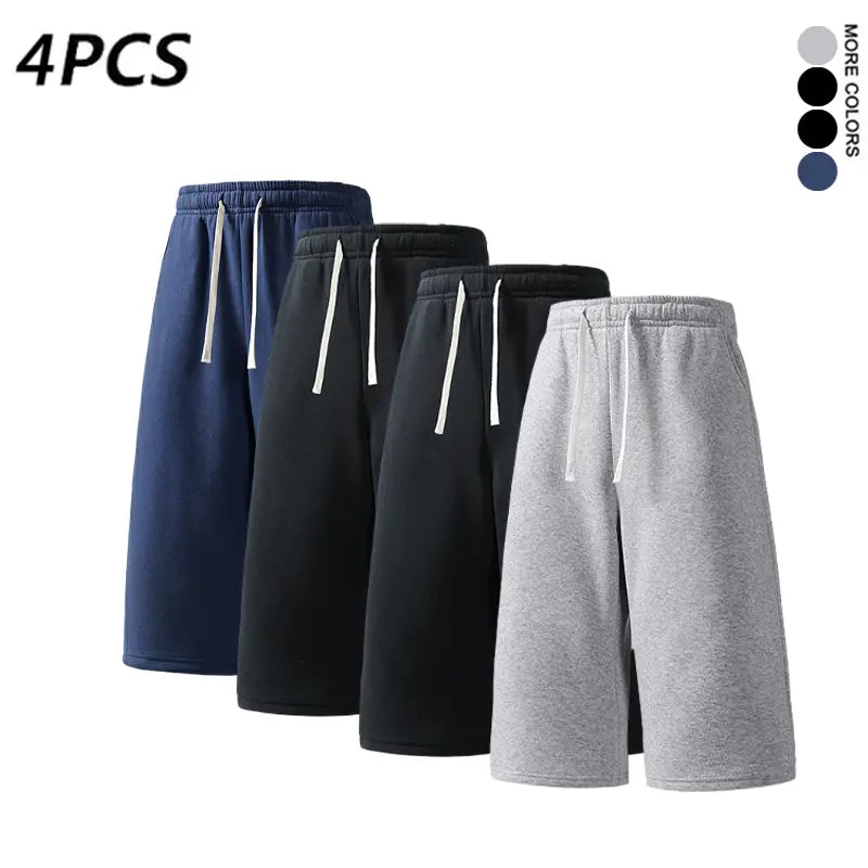 Heavyweight Loose Sweatpants | Unisex Relaxed Straight-Leg, 7/8 Length, Multi-Color | 2-Pack & 4-Pack