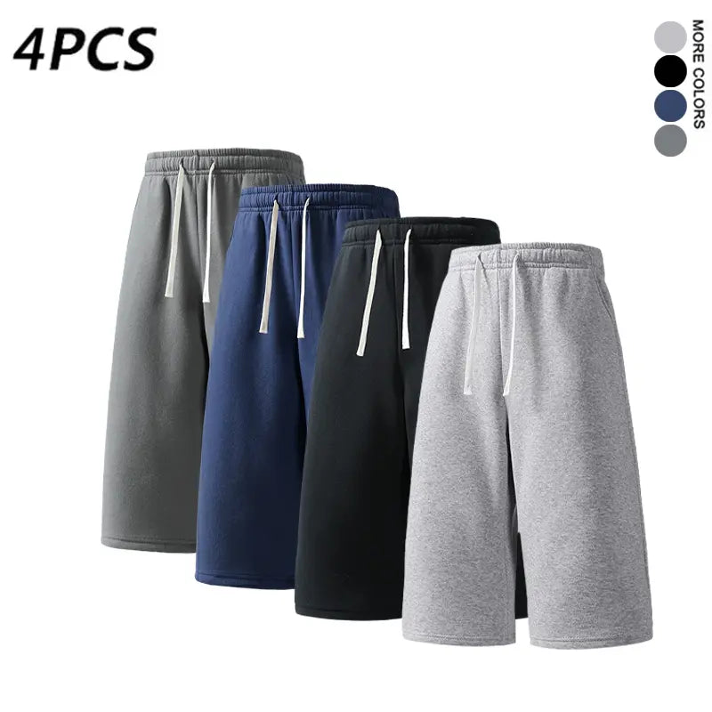Heavyweight Loose Sweatpants | Unisex Relaxed Straight-Leg, 7/8 Length, Multi-Color | 2-Pack & 4-Pack