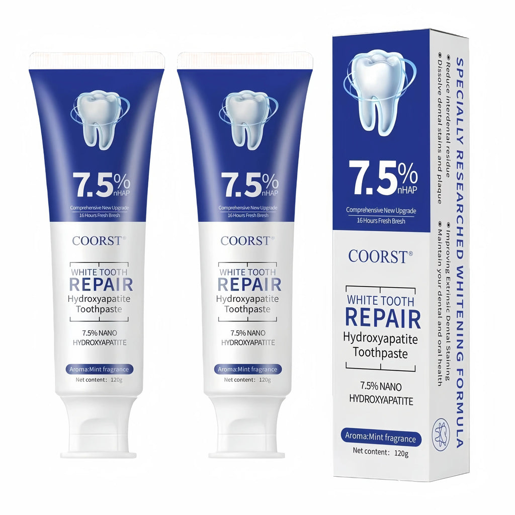 Hydroxyapatite Toothpaste | Enamel Repair & Teeth Whitening | Fluoride-Free, Sensitive Teeth | 4.23oz