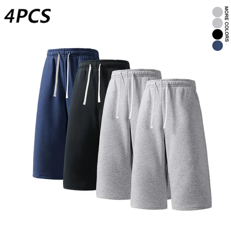 Heavyweight Loose Sweatpants | Unisex Relaxed Straight-Leg, 7/8 Length, Multi-Color | 2-Pack & 4-Pack